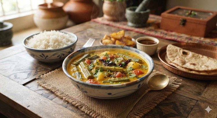 সিন্ধি কারি। ছবিটি এআই দিয়ে তৈরি