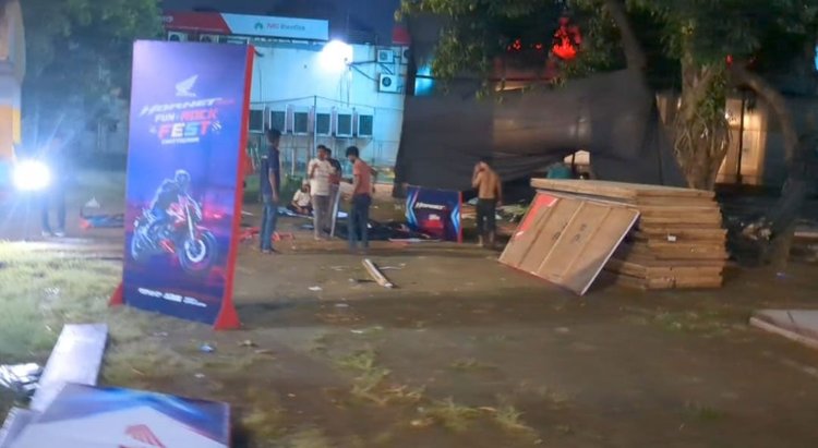 চট্টগ্রামে কনসার্টে স্লোগানের জেরে সংঘর্ষ।  ছবি: সংগৃহীত