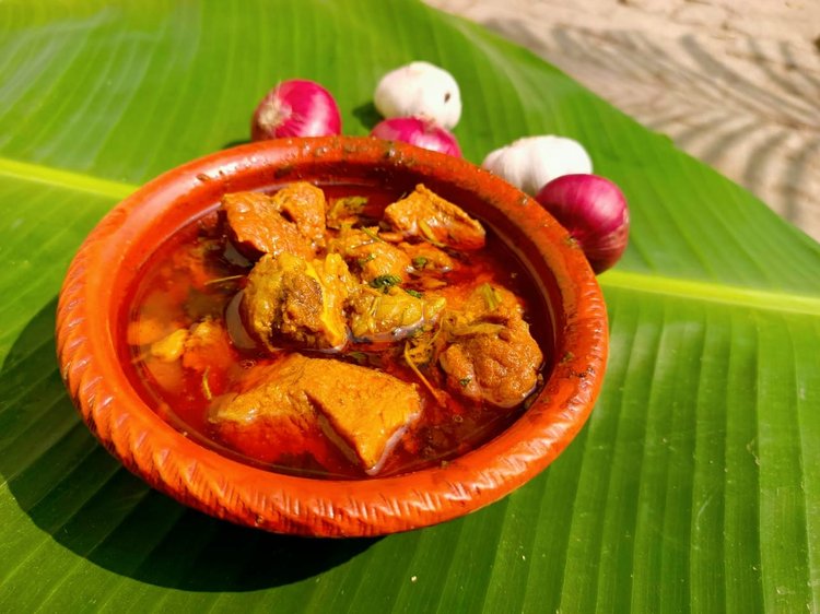 চট্টগ্রামের মেজবানি মাংস। ছবি: লেখক