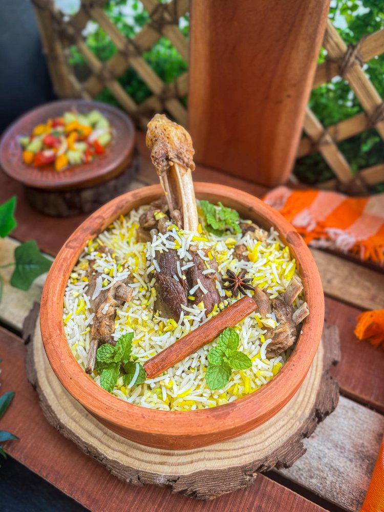 মাটন দম বিরিয়ানি। ছবি: মরিয়ম হোসেন নূপুর