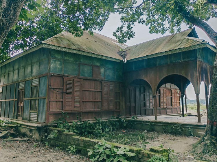 ঝিটকা পোদ্দারবাড়ির একাংশ। ছবি: লেখক