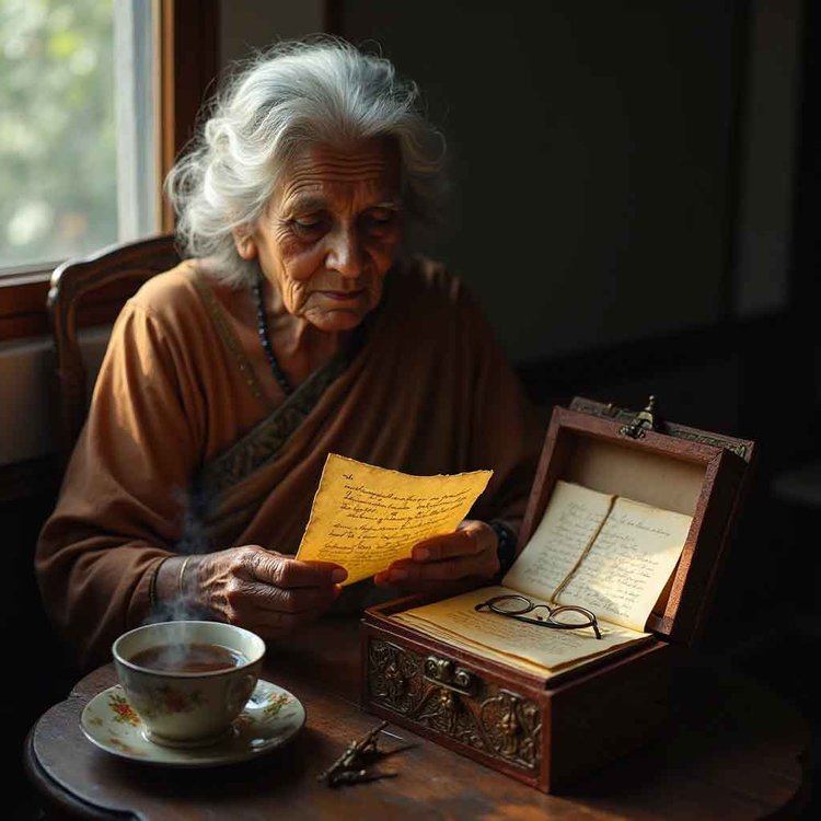 সপ্তাহান্তে একা থাকা কোনো প্রবীণ আত্মীয়কে চিঠি লিখে জানতে চান, তিনি কেমন আছেন। প্রতীকী ছবিটি এআই দিয়ে তৈরি।