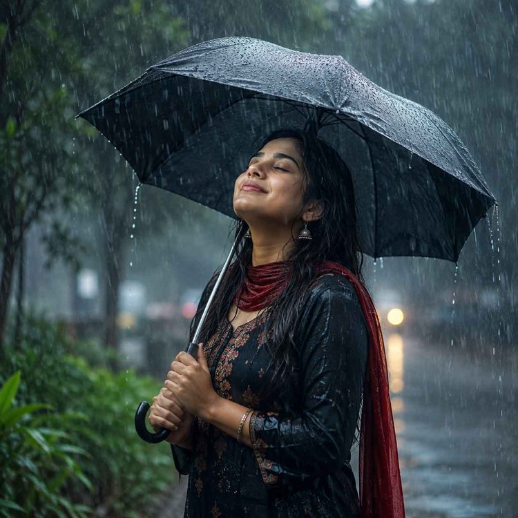 বৃষ্টির শব্দ পিংক নয়েজের কাছাকাছি। এটি মানসিক প্রশান্তি বাড়াতে পারে বলে ধারনা। প্রতীকী ছবি এআই দিয়ে তৈরি।
