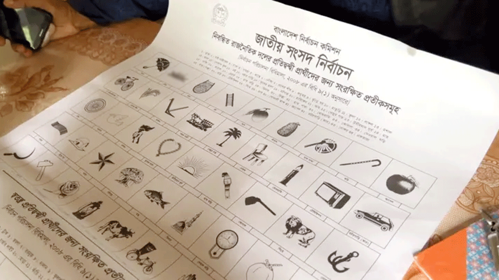সংসদ নির্বাচনের প্রতীকের তালিকায় নেই শাপলা, স্থগিত নৌকা— ইসির প্রজ্ঞাপন