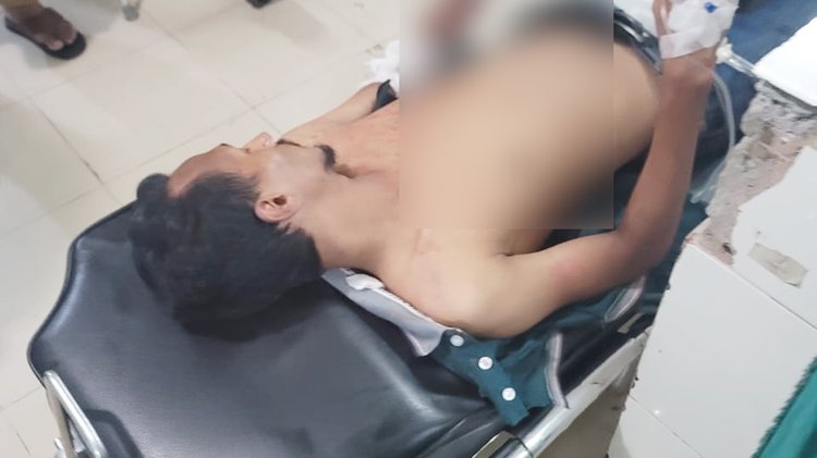 আহত সাইফ হোসেন মুন্না। ছবি: সংগৃহীত