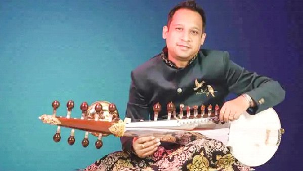 আলাউদ্দিন খাঁর প্রপৌত্র সিরাজ আলী খান। ছবি: সংগৃহীত