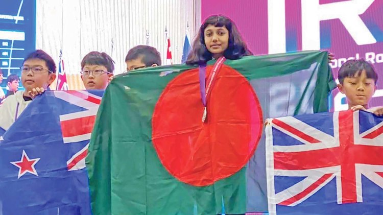 রোবট বানিয়ে সোনা জয় করল আরিয়েত্তি।
