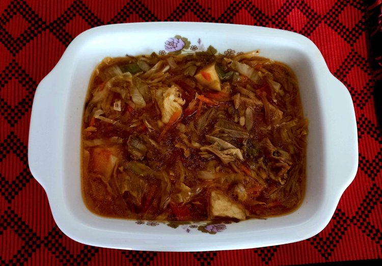 রাশিয়ান খাবার বোর্শ। ছবি: লেখক