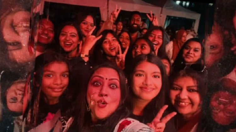 ‘সামারফেস্ট ২০২৫’ অনুষ্ঠানে দর্শকের সঙ্গে চিরকুটের সুমি। ছবি: সংগৃহীত