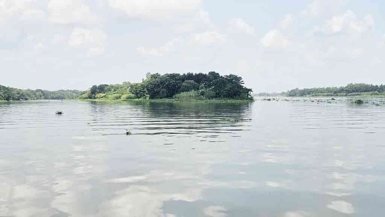 পর্যটনের অপার সম্ভাবনাময় এলাকা ধাঁধার চর। ছবি: আজকের পত্রিকা