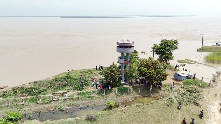 দৌলতপুর উপজেলার সীমান্তবর্তী চিলমারী ইউনিয়নের উদয়নগর বিওপি। ছবি: আজকের পত্রিকা