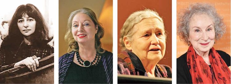বার্নিস রুবেনস, হিলারি ম্যানটেল, ডরিস লেসিং ও মার্গারেট অ্যাটউড। ছবি: সংগৃহীত