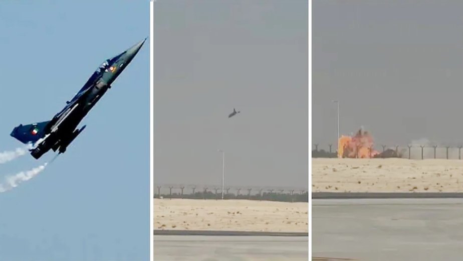 দুবাই এয়ার শোতে ভারতীয় যুদ্ধবিমান বিধ্বস্ত হয়ে পাইলটের মৃত্যু