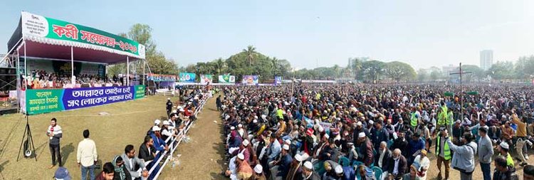 রাজশাহীতে জামায়াতের সমাবেশ। ছবি: আজকের পত্রিকা