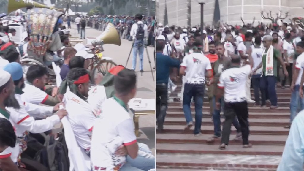 দুই দাবিতে জুলাই সনদ স্বাক্ষরের মঞ্চে অবস্থান ‘জুলাই যোদ্ধাদের’