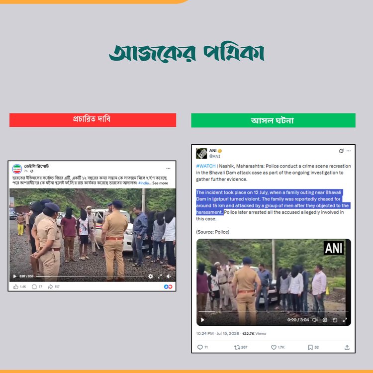 কম্পেরিজন। আজকের পত্রিকা
