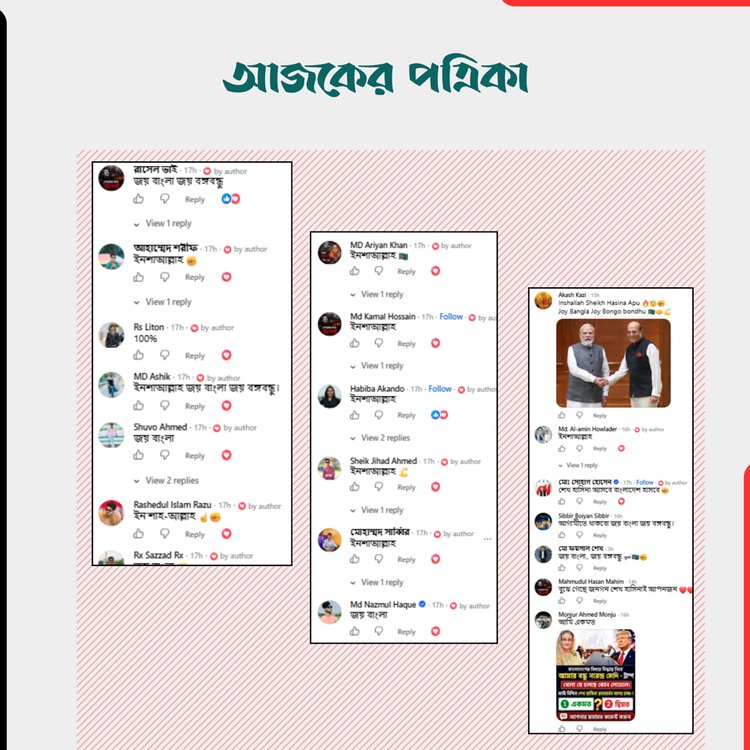পোস্টের কমেন্ট। ছবি: স্ক্রিনশট
