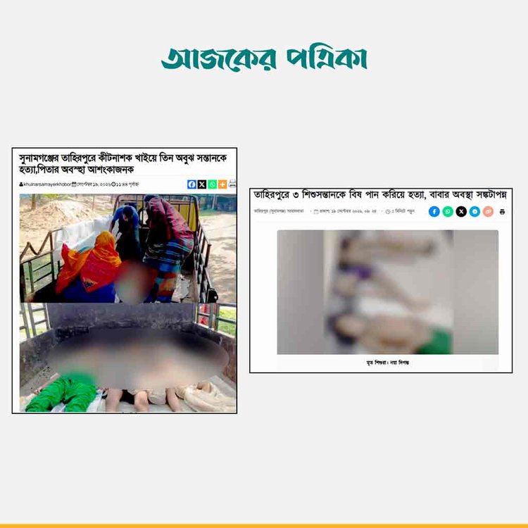 গণমাধ্যমের প্রতিবেদন। ছবি: স্ক্রিনশট