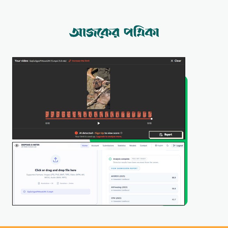 এআই বিশ্লেষণ। ছবি: স্ক্রিনশট