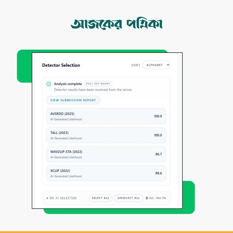 এআই বিশ্লেষণ। ছবি: স্ক্রিনশট
