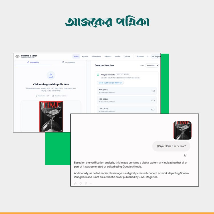এআই বিশ্লেষণ। ছবি: স্ক্রিনশট