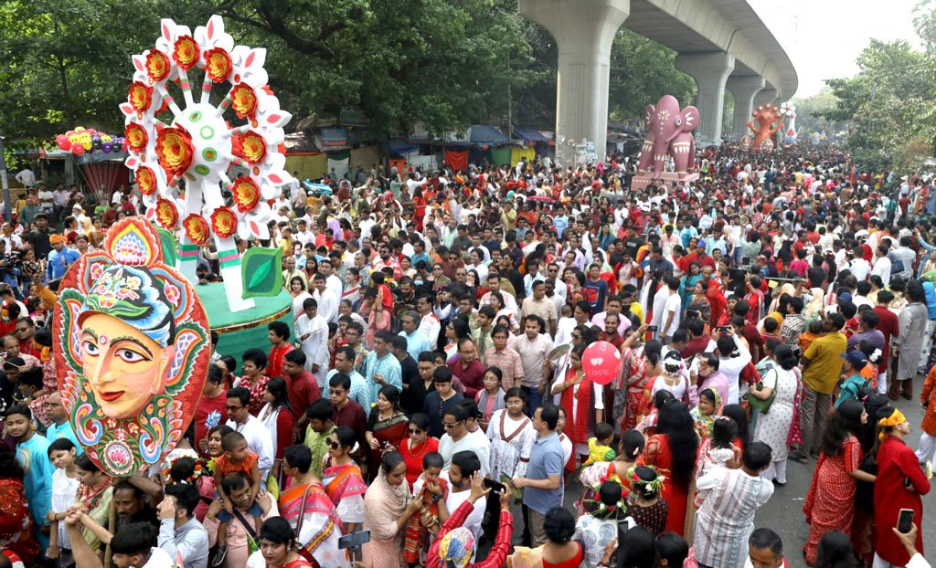 এবারের মঙ্গল শোভাযাত্রার প্রতিপাদ্য— নববর্ষের ঐকতান, ফ্যাসিবাদের অবসান