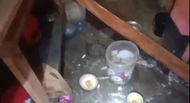 শেরপুরের নালিতাবাড়ীর সীমান্তবর্তী বন বিভাগের বিট কার্যালয়ে বন্য হাতির তাণ্ডব। ছবি: আজকের পত্রিকা
