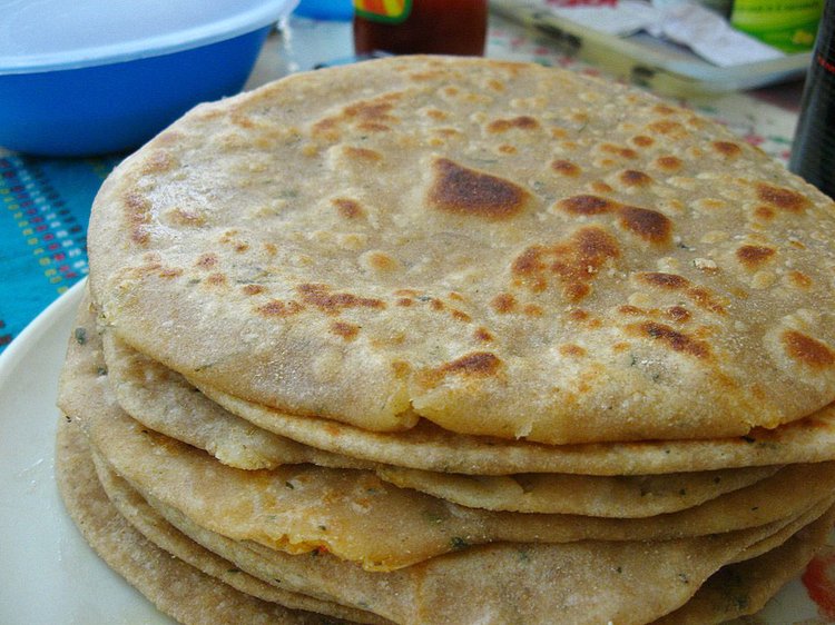 পরোটা, ভারত। ছবি: উইকিপিডিয়া