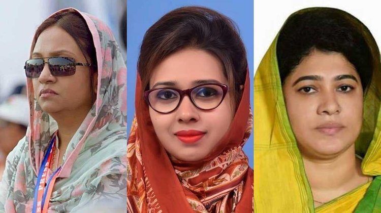 ফারজানা শারমিন পুতুল, সানসিলা জেবরিন প্রিয়াংকা ও সাবিরা সুলতানা মুন্নী