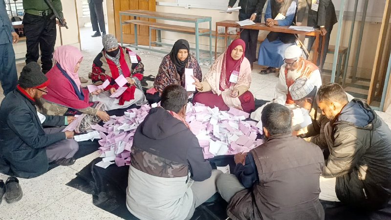 নির্বাচনে প্রদত্ত ভোটের হার ৫৯ দশমিক ৪৪ শতাংশ