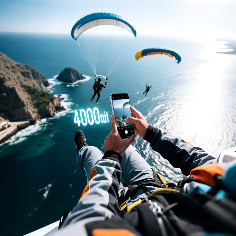 রিয়েলমি সি৮৫ প্রো-এ রয়েছে উজ্জ্বল ৪০০০ নিটসের অ্যামোলেড ডিসপ্লে। ছবি: রিয়েলমি