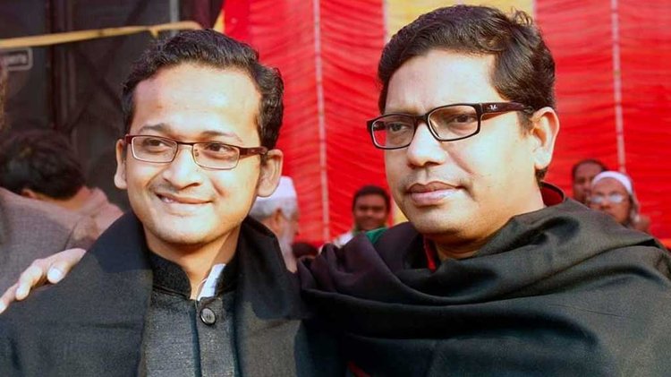 সাবেক প্রতিমন্ত্রী পলকের সঙ্গে গৌরব। ছবি: ফেসবুক