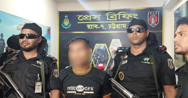 স্ত্রীকে খুনের মামলায় র‍্যাবের হাতে গ্রেপ্তার হন মো. সুমন। ছবি: সংগৃহীত