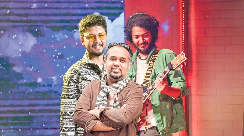 (বাঁ থেকে) আহমেদ হাসান সানি, জয় শাহরিয়ার ও শুভ্র। ছবি: সংগৃহীত