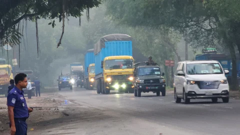 কড়া নিরাপত্তায় রূপপুরে পৌঁছাল ইউরেনিয়ামের চতুর্থ চালান