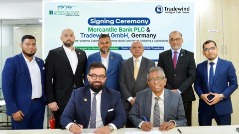 মার্কেন্টাইল ব্যাংক ও ট্রেডউইন্ডের সমঝোতা স্মারক স্বাক্ষরিত
