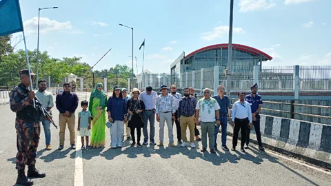 রামগড় প্যাসেঞ্জার টার্মিনাল প্রকল্প পরিদর্শনে বিশ্বব্যাংকের প্রতিনিধি দল