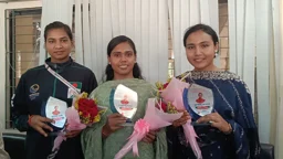 আন্তর্জাতিক হ্যান্ডবলে সাফল্য, বদলগাছীর ৩ খেলোয়াড় সংবর্ধিত
