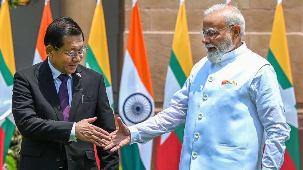 প্রথম বিদেশ সফরে কেন ভারতে গেলেন মিয়ানমারের প্রেসিডেন্ট হ্লাইং
