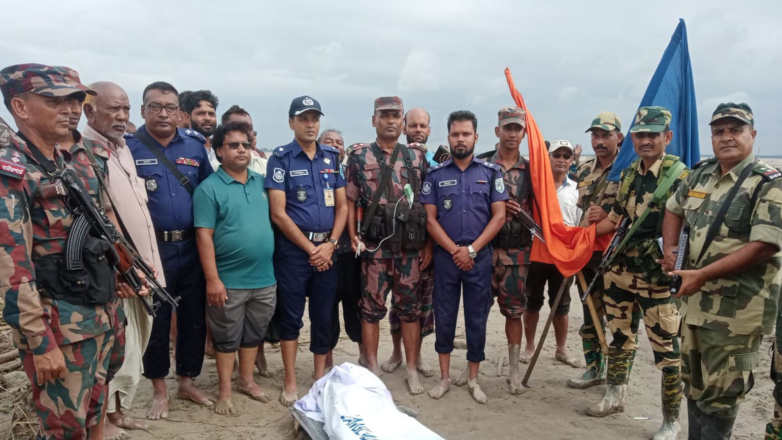 তিস্তায় ভেসে আসা ভারতীয় যুবকের লাশ বিএসএফের কাছে হস্তান্তর