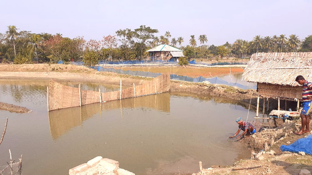 সরকারি খাল দখল করে মাছ চাষ