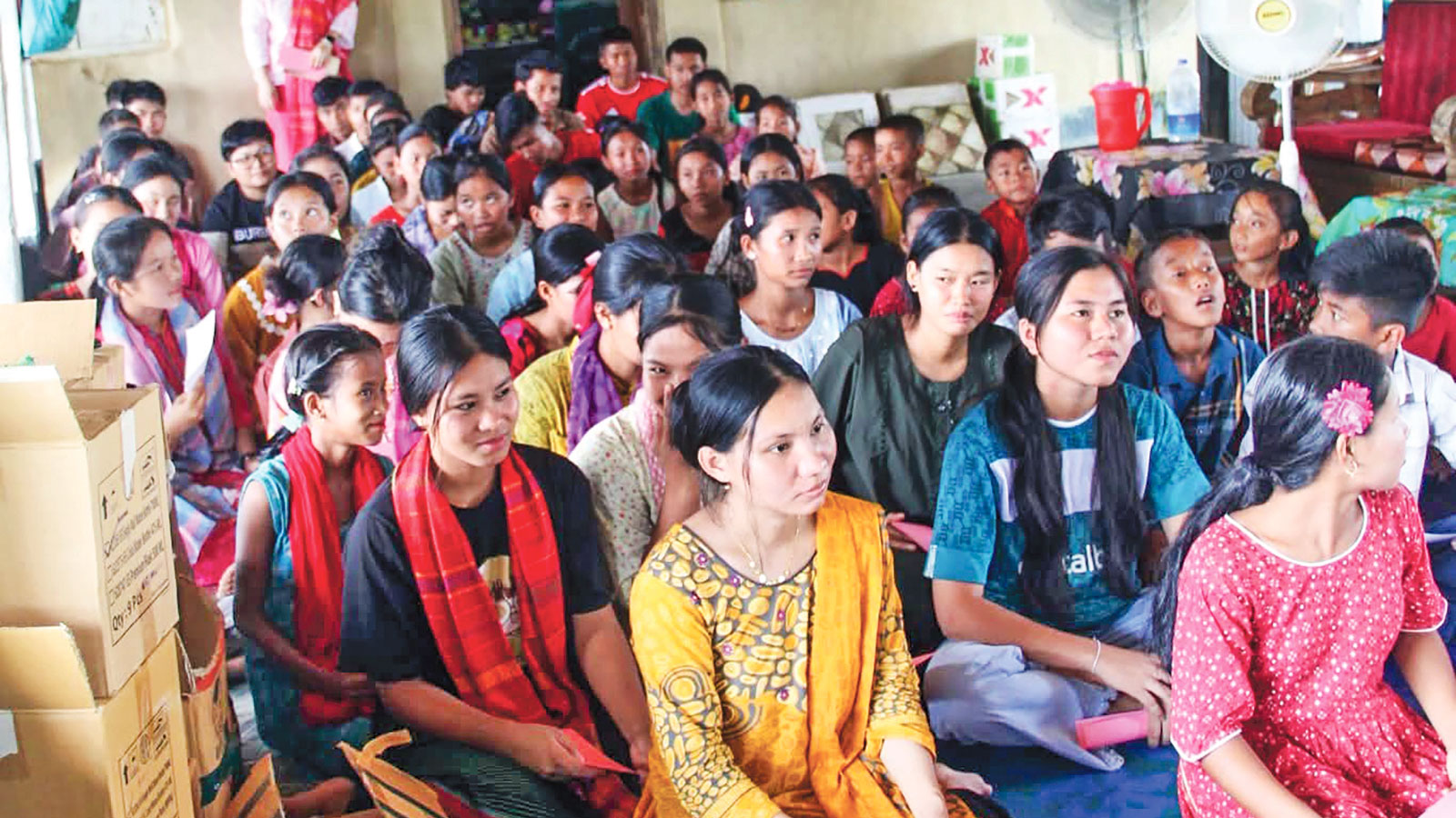 বৌদ্ধবিহারটি এখন রূপ পেয়েছে পাঠশালায়