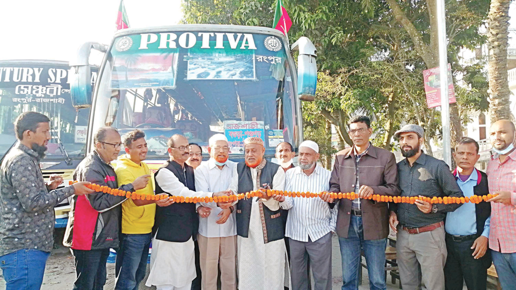 বাংলাবান্ধা এক্সপ্রেস বাস চালু , সন্তােষ