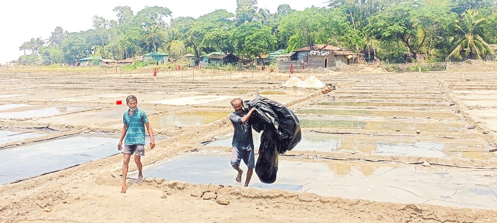 বৃষ্টিতে লবণের লক্ষ্যমাত্রা অপূর্ণ
