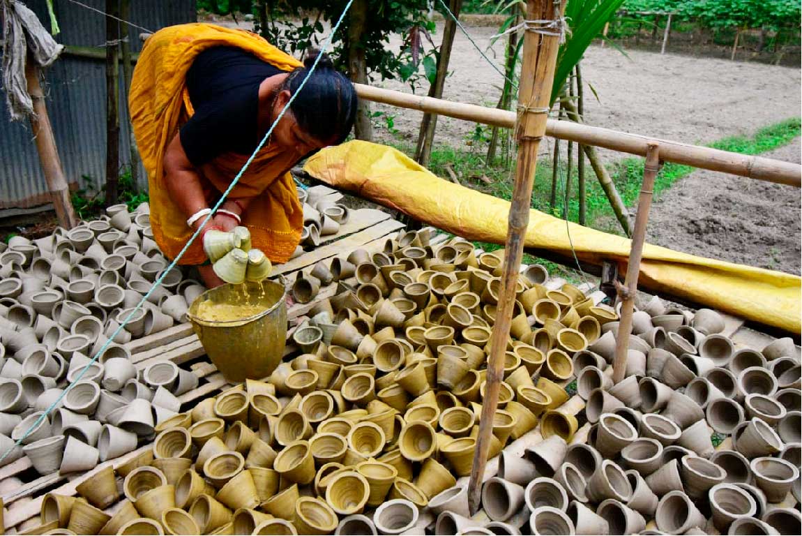 দুর্গোৎসবে কুমারদের ব্যস্ততা বেড়েছে