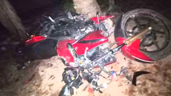 গাছের সঙ্গে মোটরসাইকেলের ধাক্কায় দুই বন্ধু নিহত 