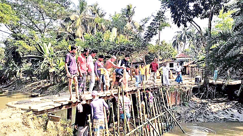 ভুতিয়ার জলাবদ্ধতা ঠেকাতে বাঁধ নির্মাণ