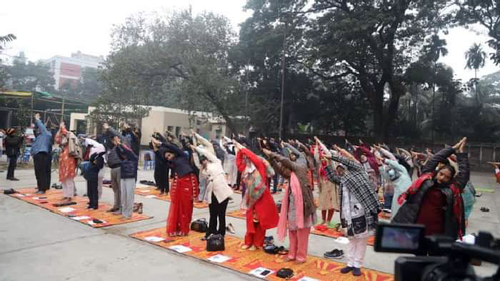 ইয়োগা মানুষকে আত্মবিশ্বাসী করে, টোটাল ফিটনেস ডে’তে লাভলু