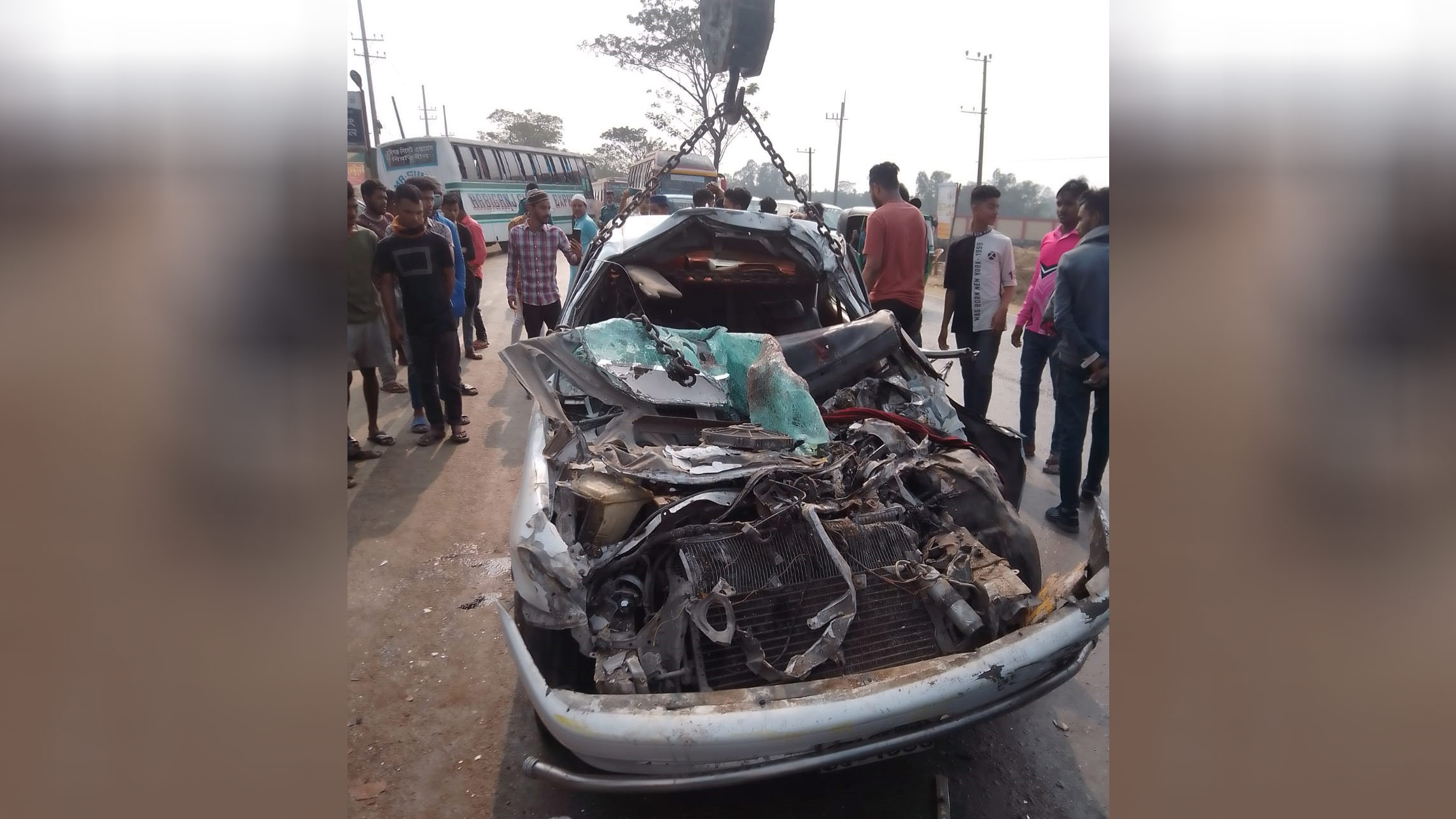 সিলেটে বাস-প্রাইভেট কারের সংঘর্ষে শিশু নিহত, আহত ৭ 