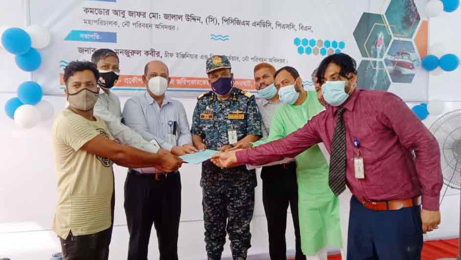 শিমুলিয়া-বাংলাবাজার নৌ-রুটে স্পিডবোটের নিবন্ধন সনদ পেল ১৩৪ চালক